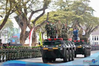 Kapolda Sumut Hadiri Upacara HUT ke-80 TNI di Lapangan Merdeka Medan